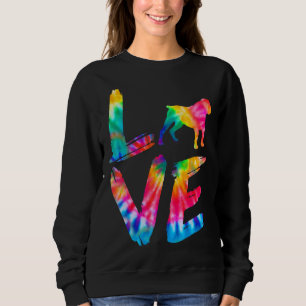 Boerboel Tie Dye Love Dog Mom Dad Sweatshirt