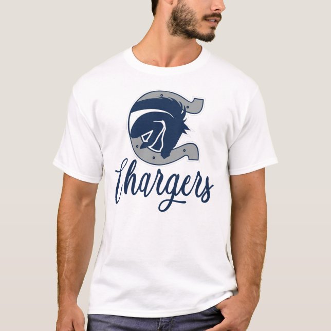 Boerne Champion Chargers Sticker T-Shirt (Front)