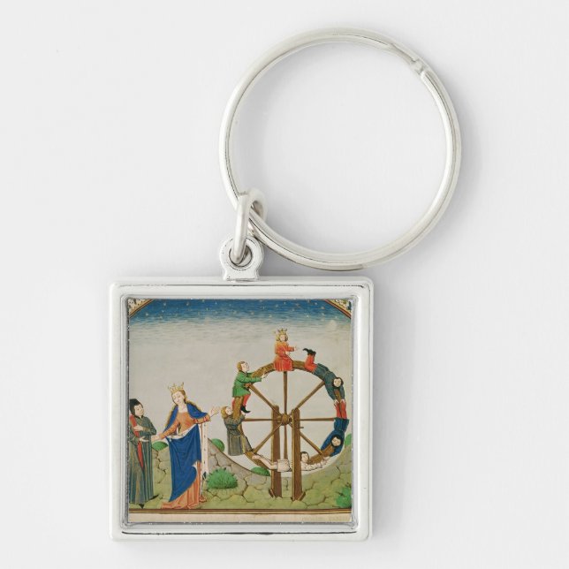 Boethius with the Wheel of Fortune Keychain (Front)