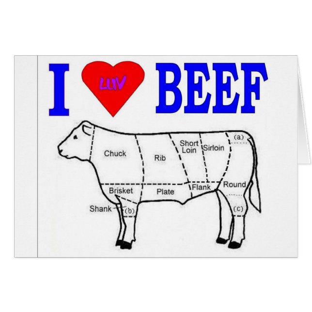 BOEUF I LUV (Devant horizontal)