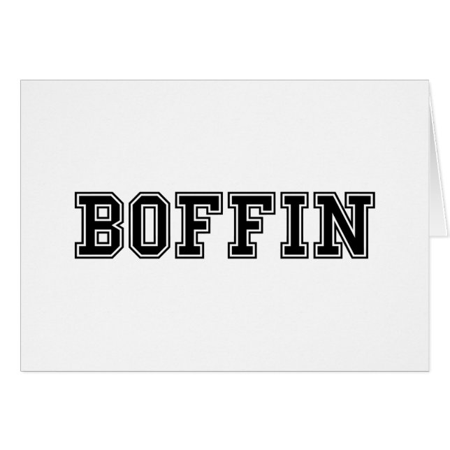 BOFFIN CARD (Front Horizontal)