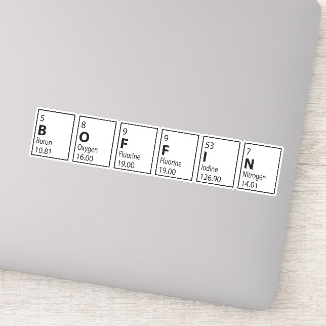 Boffin Periodic Table Graduation Exam Success (Detail)