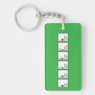 Boffin Periodic Table Graduation Exam Success Fun Keychain