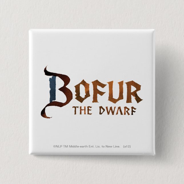 Bofur Name 2 Inch Square Button (Front)