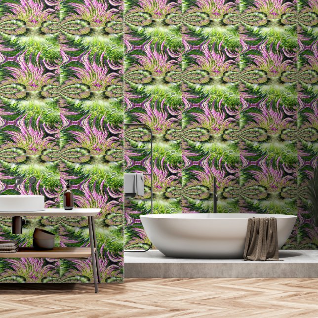 Bog Landscape Fractal Wallpaper (Bathroom)