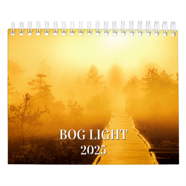 Bog Light Estonian Bogs 2025 Calendar (Cover)