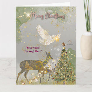 “Boganhues Luxury Print with Reindeer"  Card