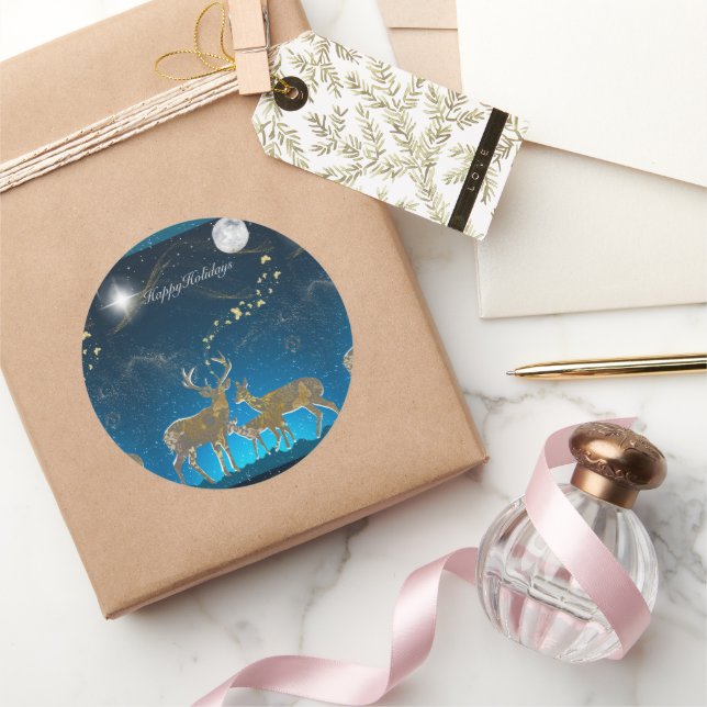 Boganhues Premium Christmas Print Sticker (Cadeaux)