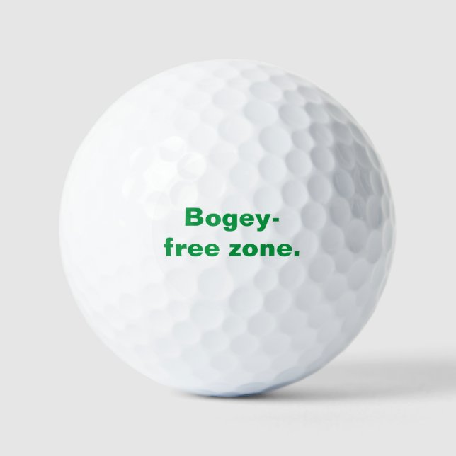 Bogey zone libre balle de golf personnalisée (Recto)