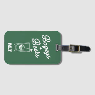 Bogeys and Beers Golf Cup Day Luggage Tag