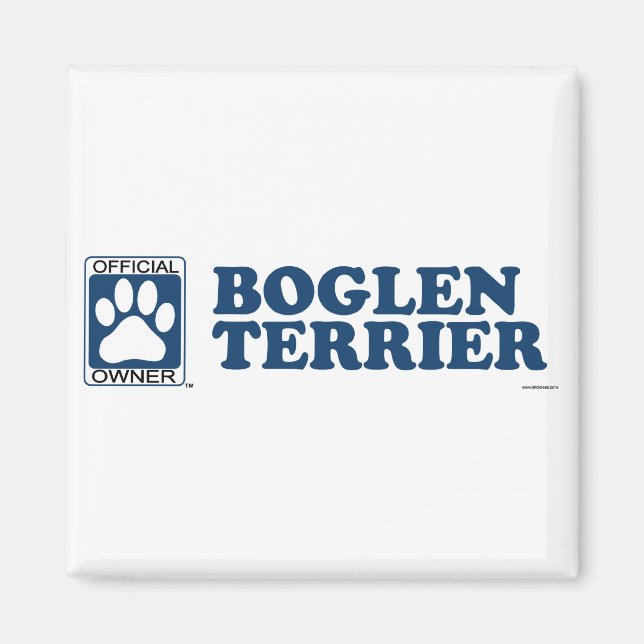 Boglen Terrier Blue Magnet (Front)