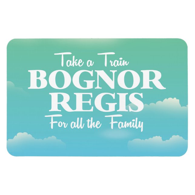 Bognor Regis vintage travel poster Magnet (Horizontal)