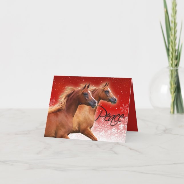 BOGO Colts "Peace" Christmas Card (Front)