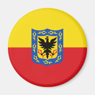 Bogota city flag Colombia symbol Magnet