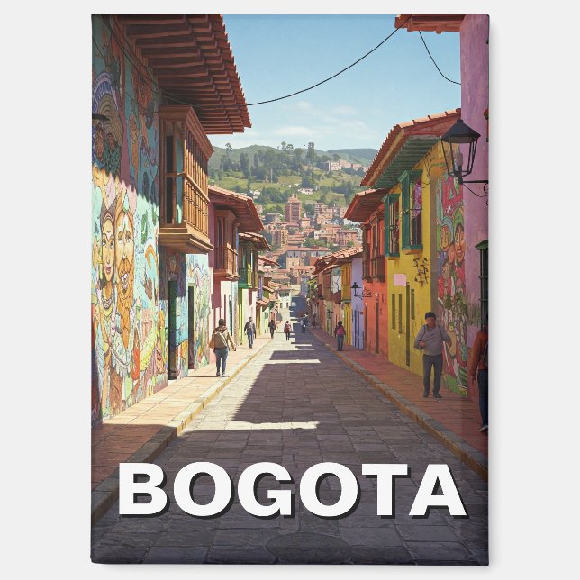 Bogota Colombia La Candelaria Bogotá Magnet (Front)