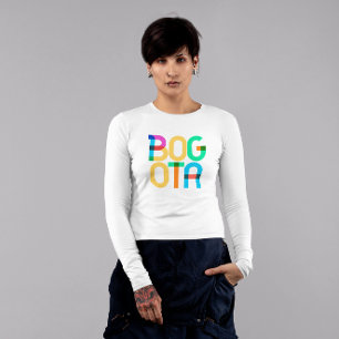 Bogota Colombia Pop Art Letters T-Shirt