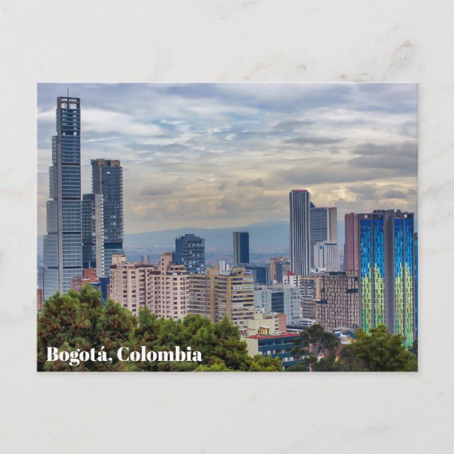 Bogotá, Colombia Skyline Postcard (Front)