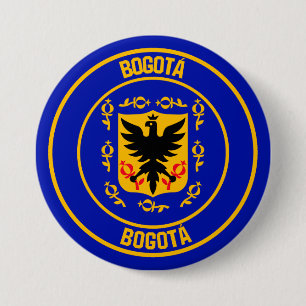 Bogotá Round Emblem 3 Inch Round Button
