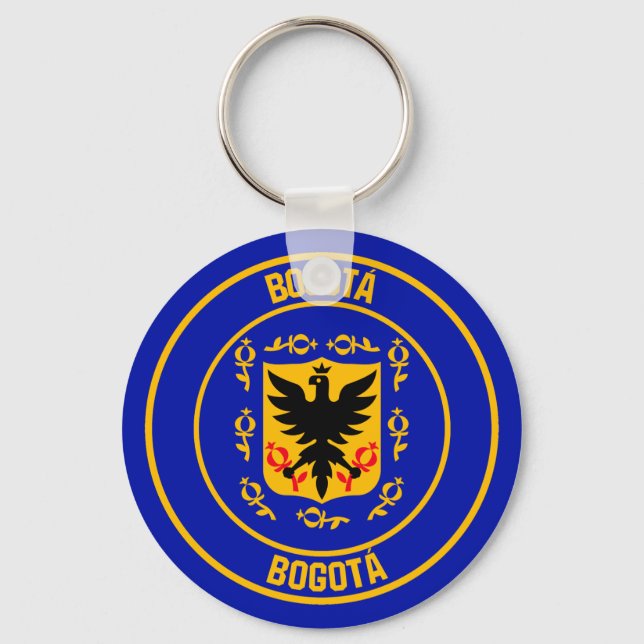 Bogotá Round Emblem Keychain (Front)