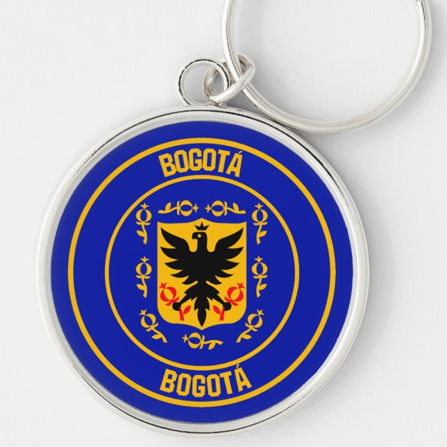 Bogotá Round Emblem Keychain (Front)