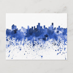 Bogota skyline postcard