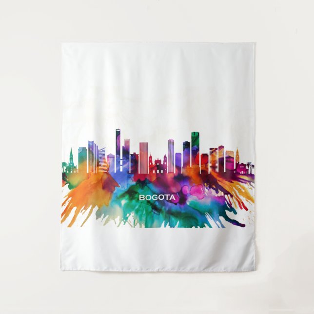 Bogota Skyline Tapestry (Front)