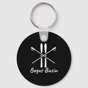 Bogus basin idaho ski skier skiing poles winter keychain