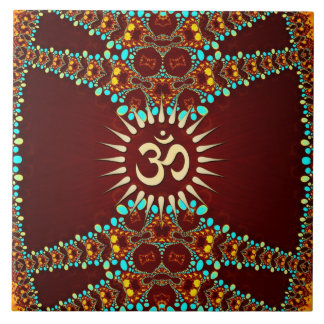 Bohemain Jewel Aum Omkara Ceramic Tile