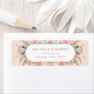 Bohème Blush Florush Adresse de retour Label