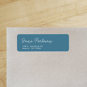 Bohème minimal tendance Ocean Blue Adresse de reto