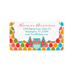 Boheme Owl White Large Label