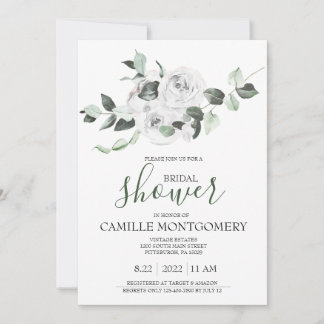 Bohème Rose Bridal Showing Invitation