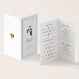 Bohème Rustique Invitation Plante de café d'hiver