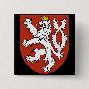 bohemia emblem 2 inch square button
