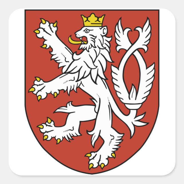 bohemia emblem square sticker (Front)