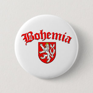 Bohemia Flag 1 (w/inscription) 2 Inch Round Button