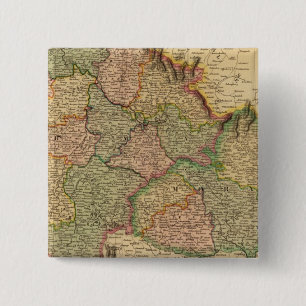 Bohemia, Moravia 2 Inch Square Button