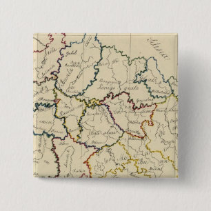 Bohemia, Moravia, Austrian Silesia 2 Inch Square Button