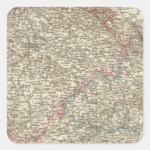 Bohemia, Moravia, Austrian Silesia 2 Square Sticker