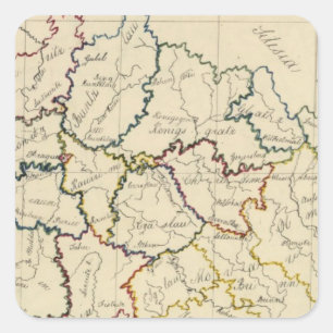 Bohemia, Moravia, Austrian Silesia Square Sticker
