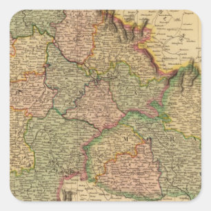 Bohemia, Moravia Square Sticker