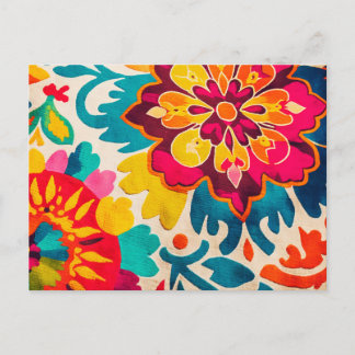 BOHEMIA postcard - vibrant boho-style design