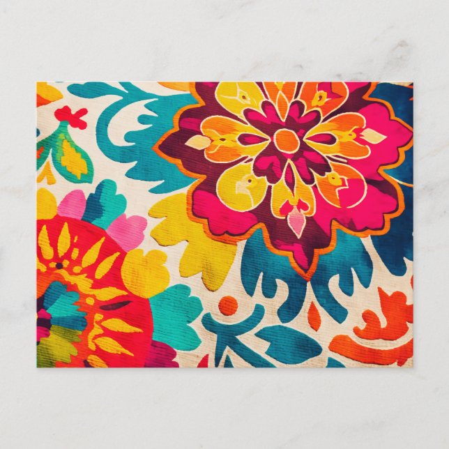 BOHEMIA postcard - vibrant boho-style design (Front)