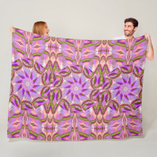 Bohemian A Lily In The Valley Floral Cozy Fleece Blanket