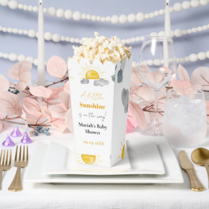 Bohemian a little sunshine is the way baby shower favor box