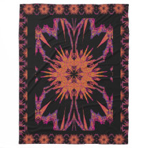 Bohemian Abstract Golden Hyacinth Floral 