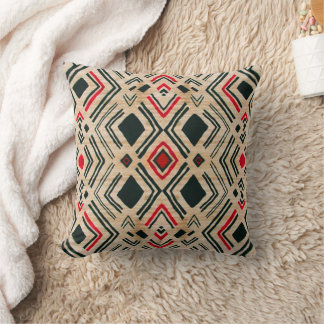 Bohemian African Moroccan Throw Pillow