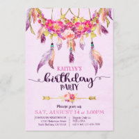 Bohemian American Indian Dream Catcher Birthday