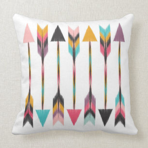 Bohemian Arrows Throw Pillow