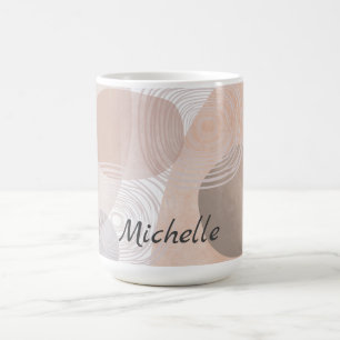 Bohemian background simple boho monogram coffee mug